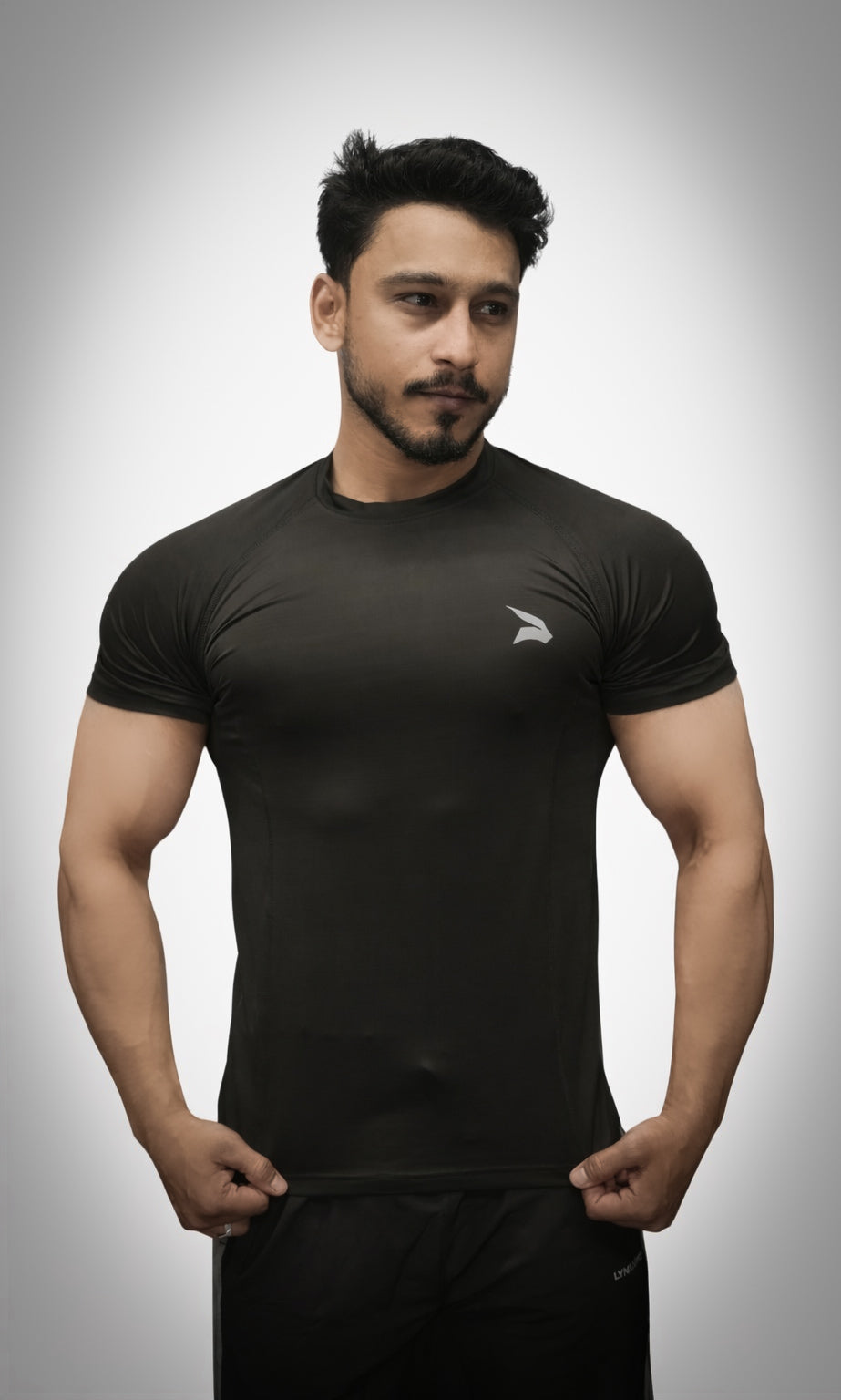 Black Compression Half Sleeve T-Shirt