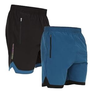 Mens 2 Pack Polyester Yoga Short