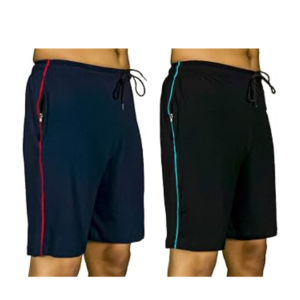 Men's Regular Fit Shorts with Zip Pocket